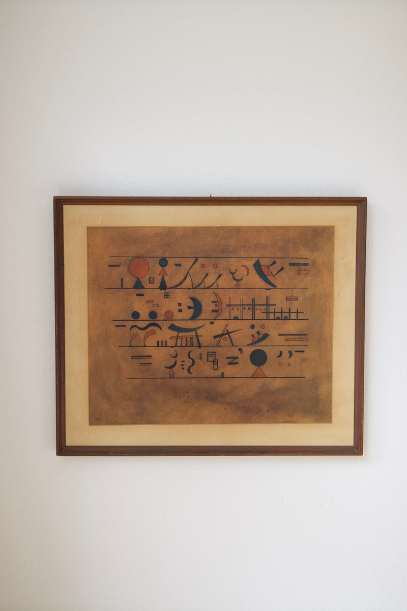 Vintage Wassily Kandinsky "Sign Series" Framed Print