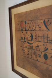 Vintage Wassily Kandinsky "Sign Series" Framed Print