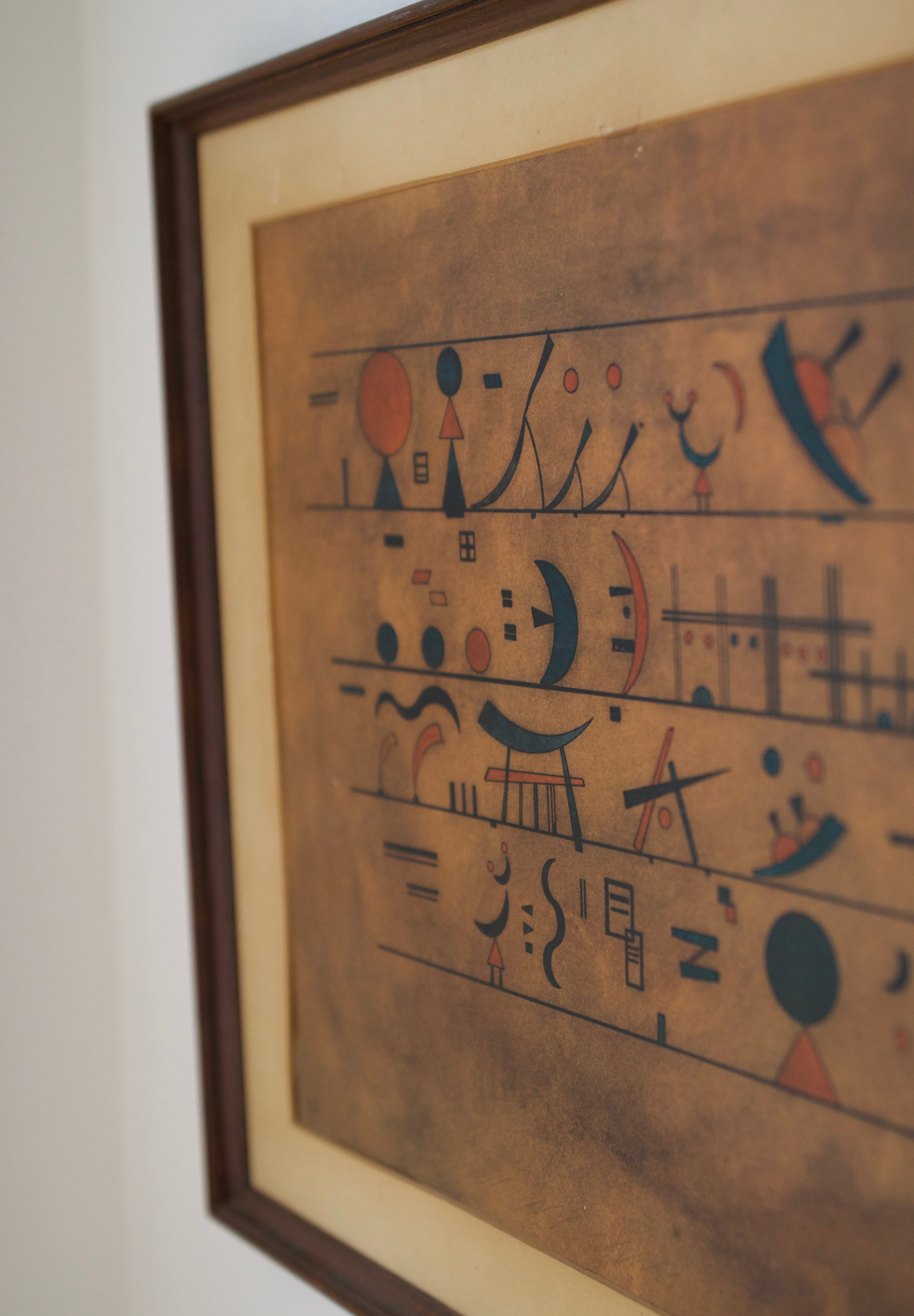 Vintage Wassily Kandinsky "Sign Series" Framed Print