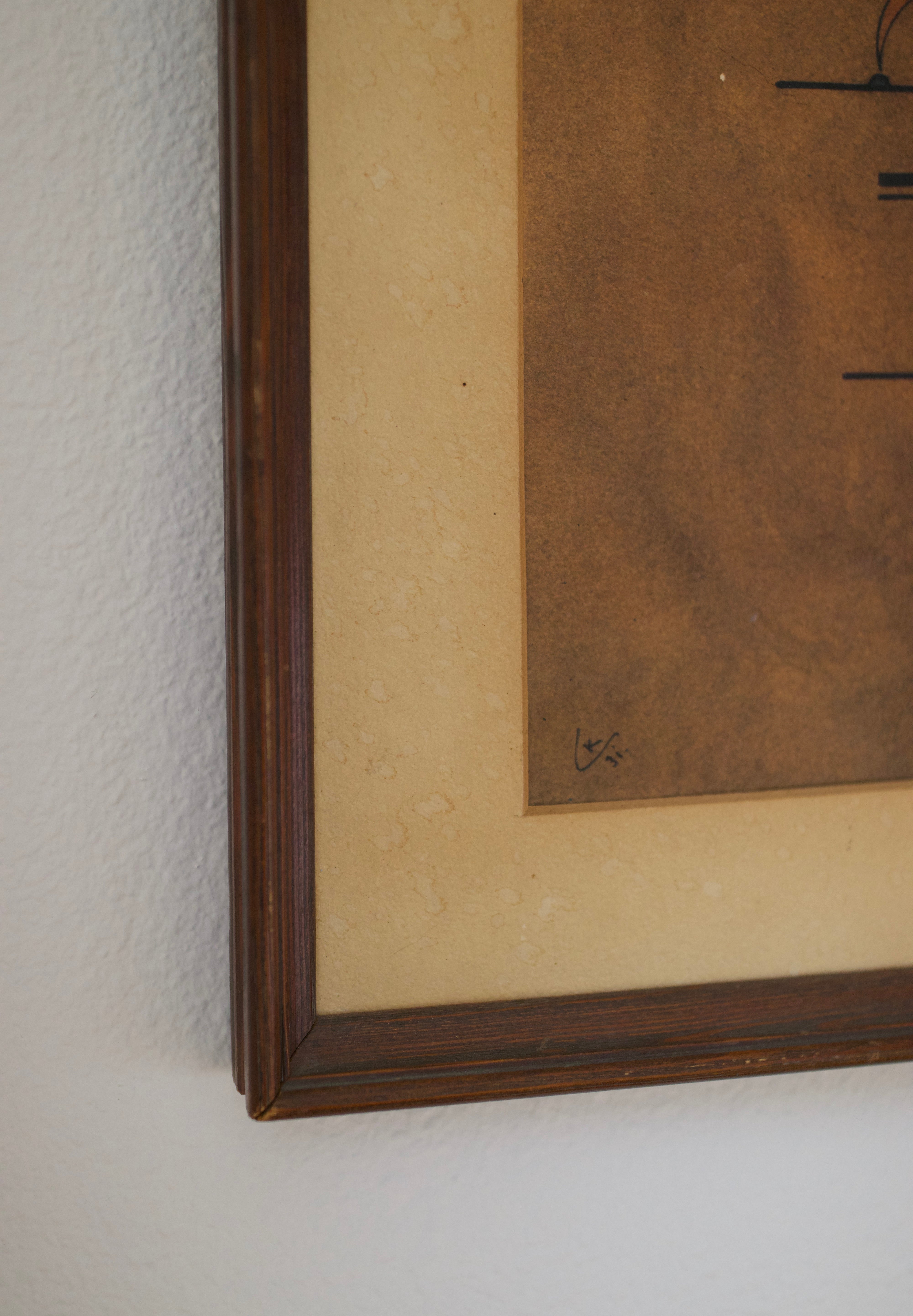 Vintage Wassily Kandinsky "Sign Series" Framed Print