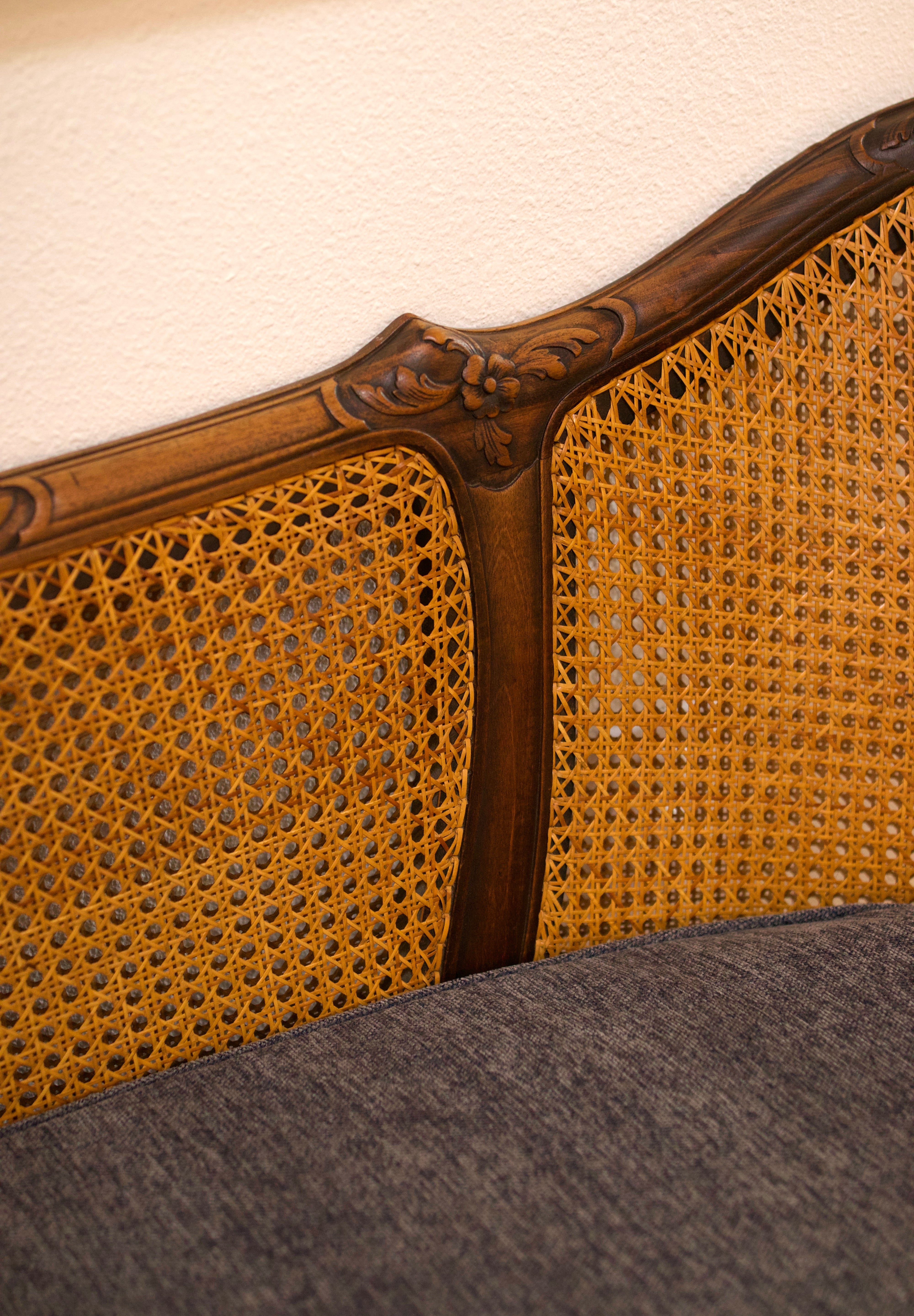 Antique Double Caned Daybed