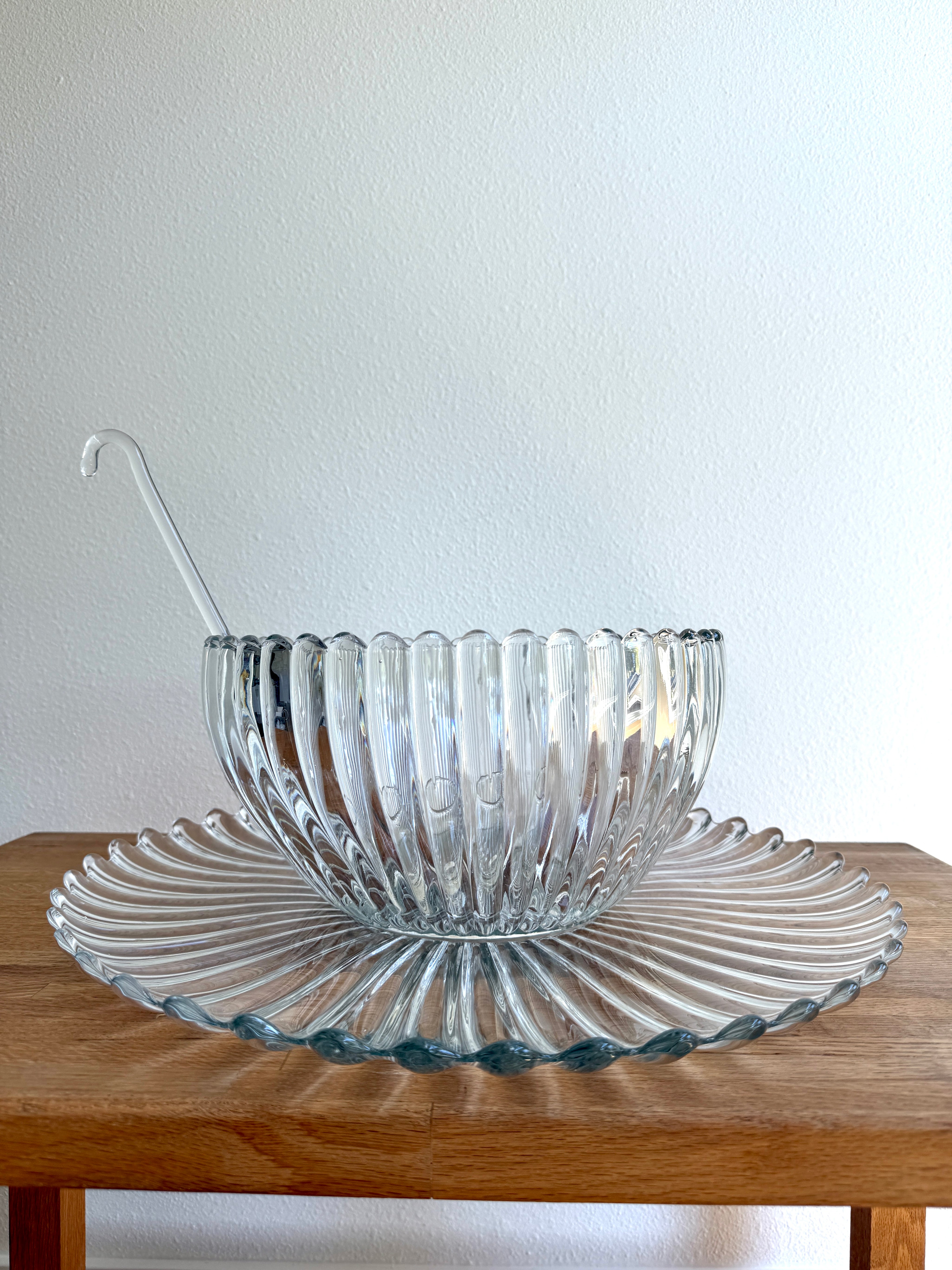 Vintage Heisey Crystolite Punch Bowl Set