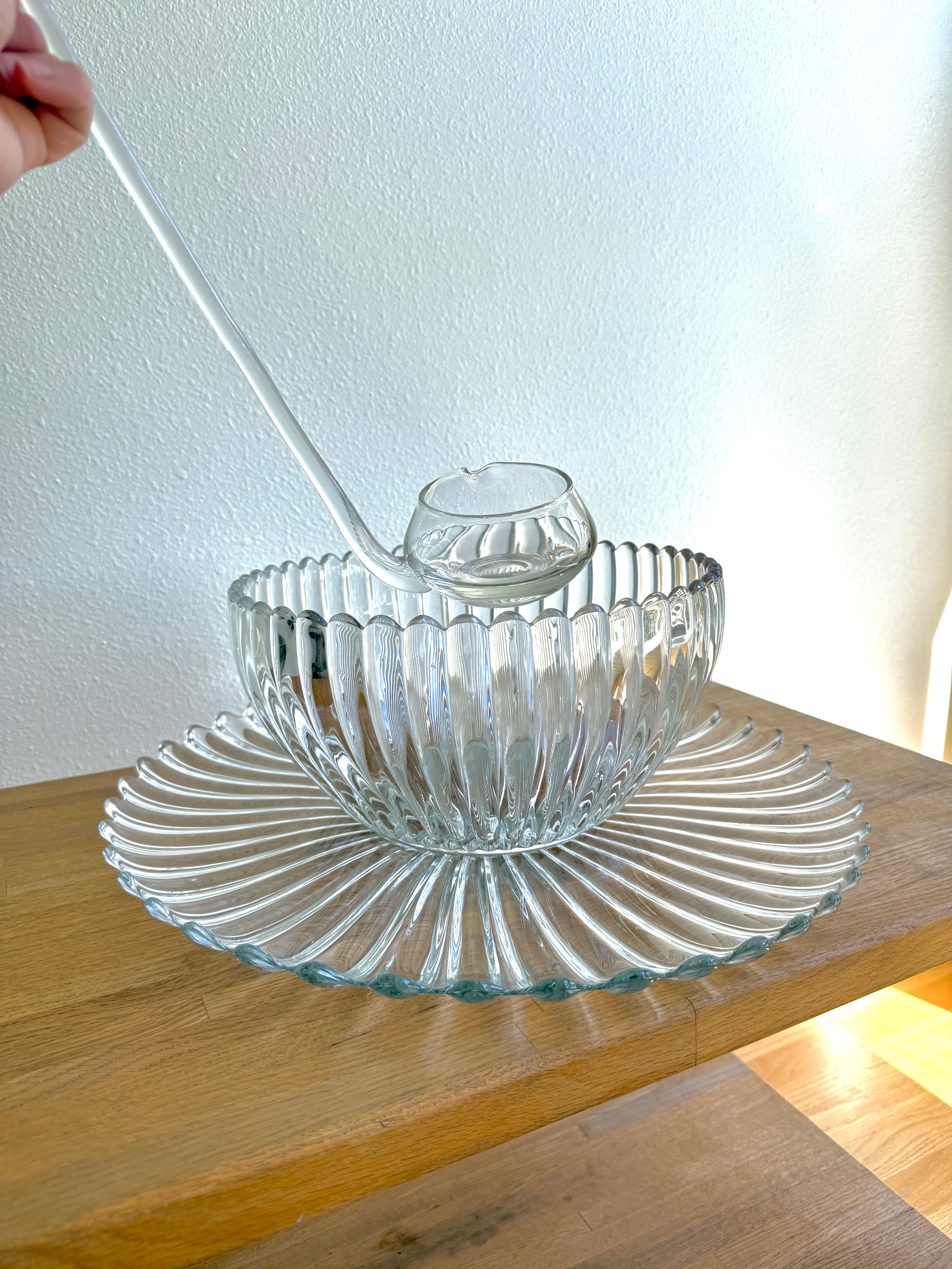 Vintage Heisey Crystolite Punch Bowl Set