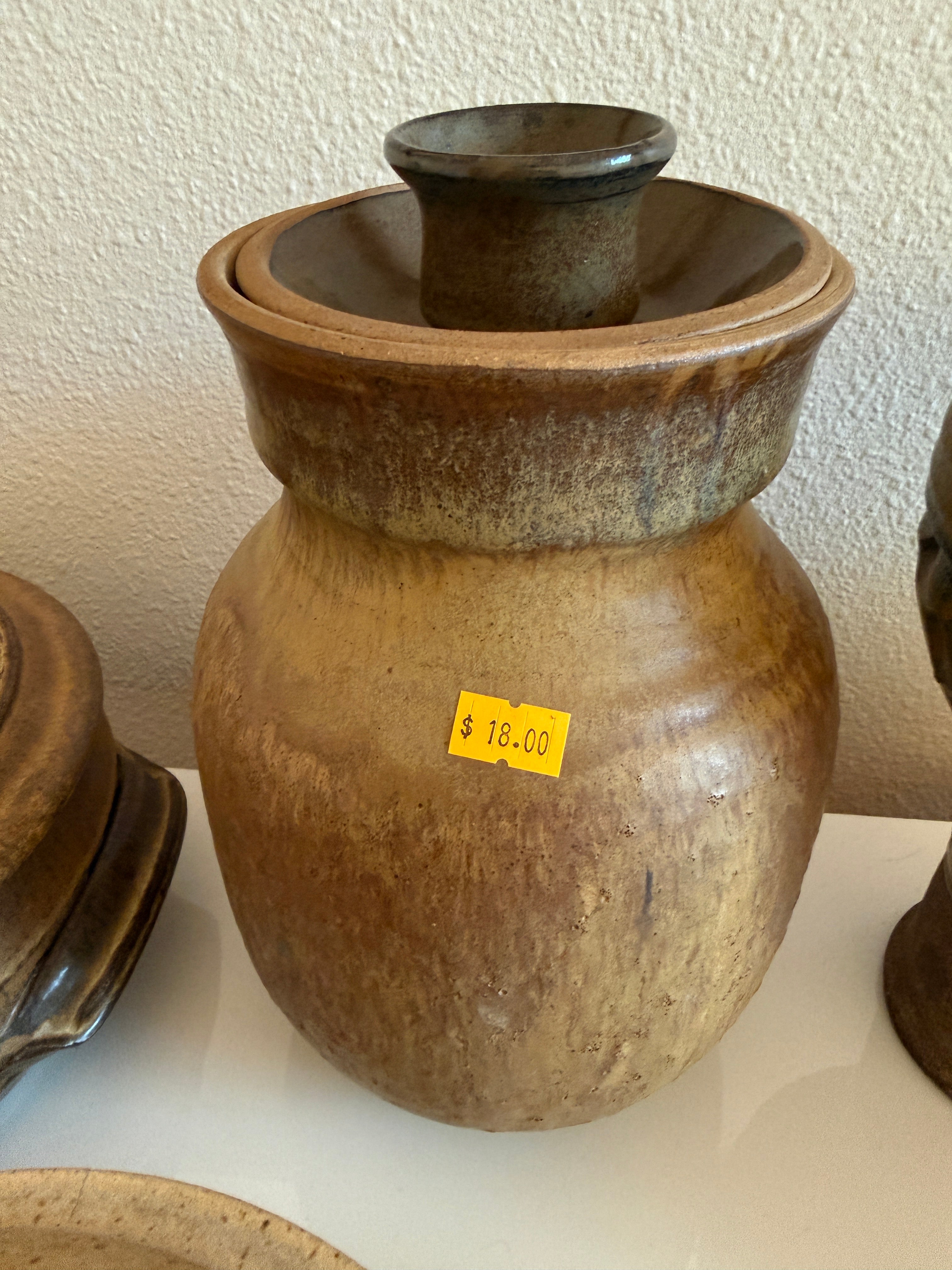 Studio Pottery Lidded Jar