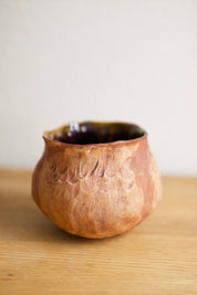 Textured Stoneware Bud Vase