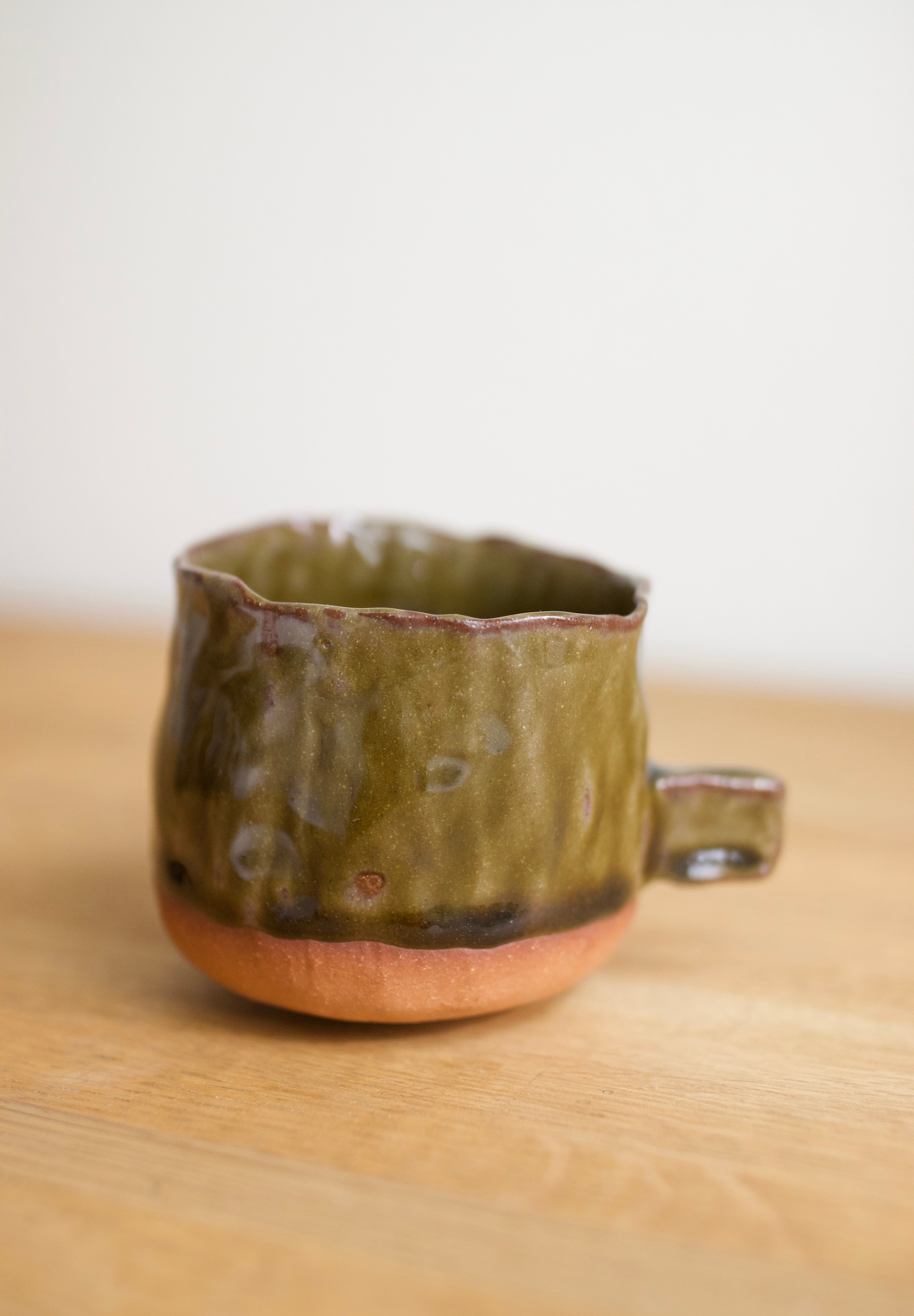 Studio Pottery Cup with Side Handle