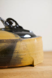 Handmade Two-Tone Stoneware Dish