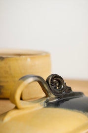 Handmade Two-Tone Stoneware Dish
