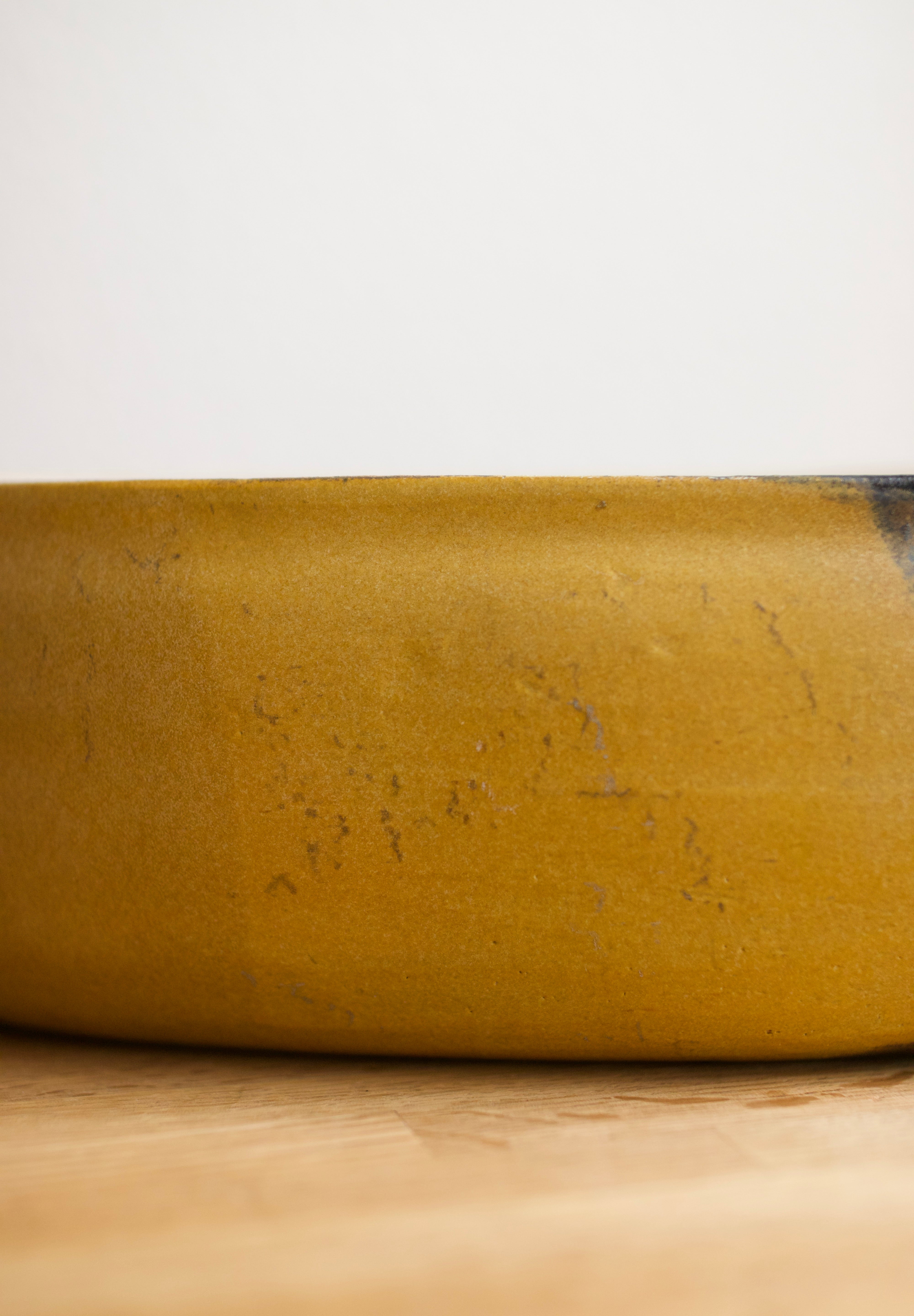 Handmade Two-Tone Stoneware Dish