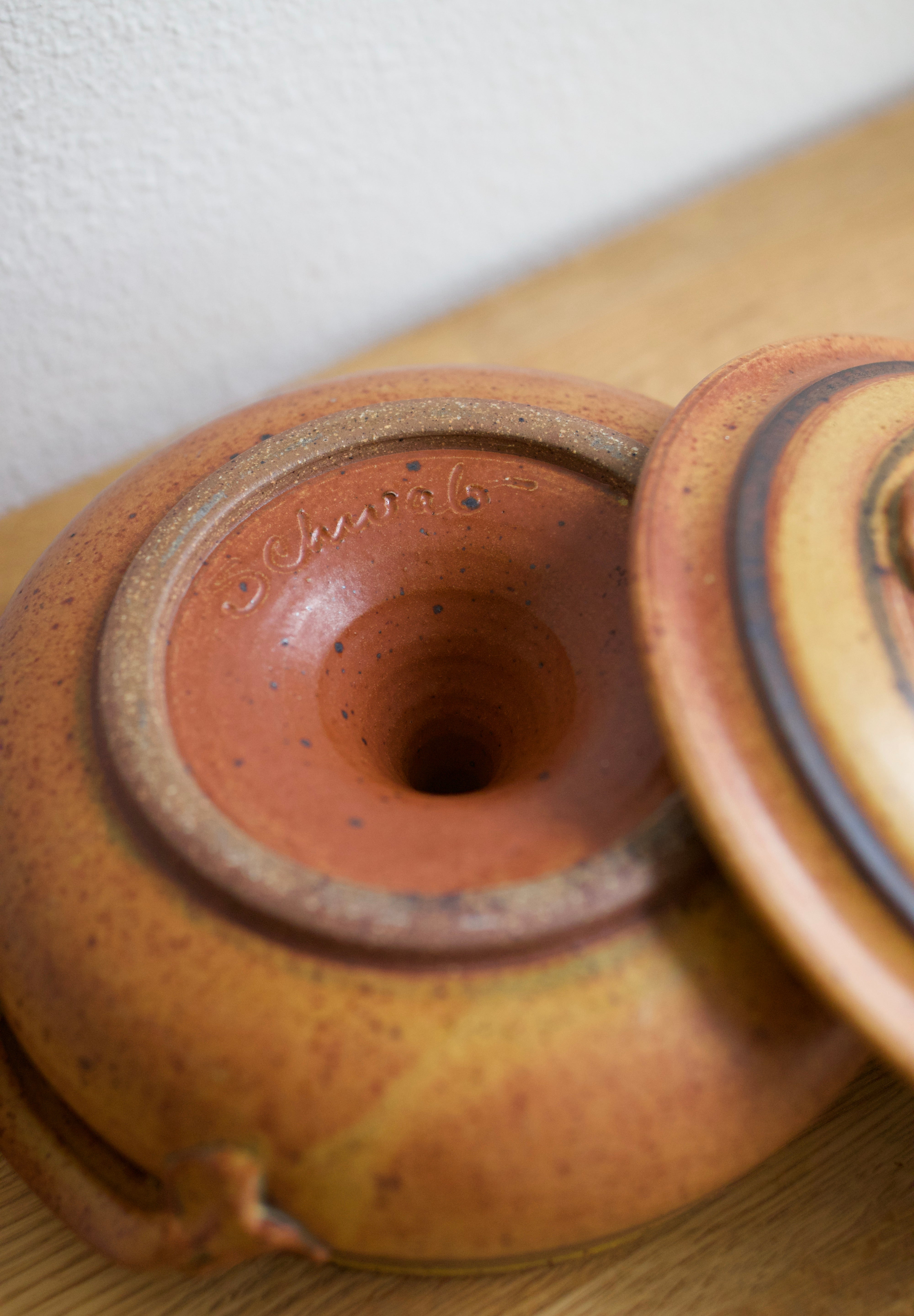 Wally Schwab Studio Pottery Casserole Dish
