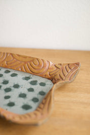 Handmade Ceramic Wavy Edge Tray