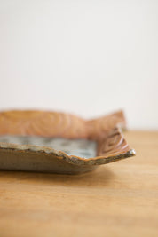 Handmade Ceramic Wavy Edge Tray
