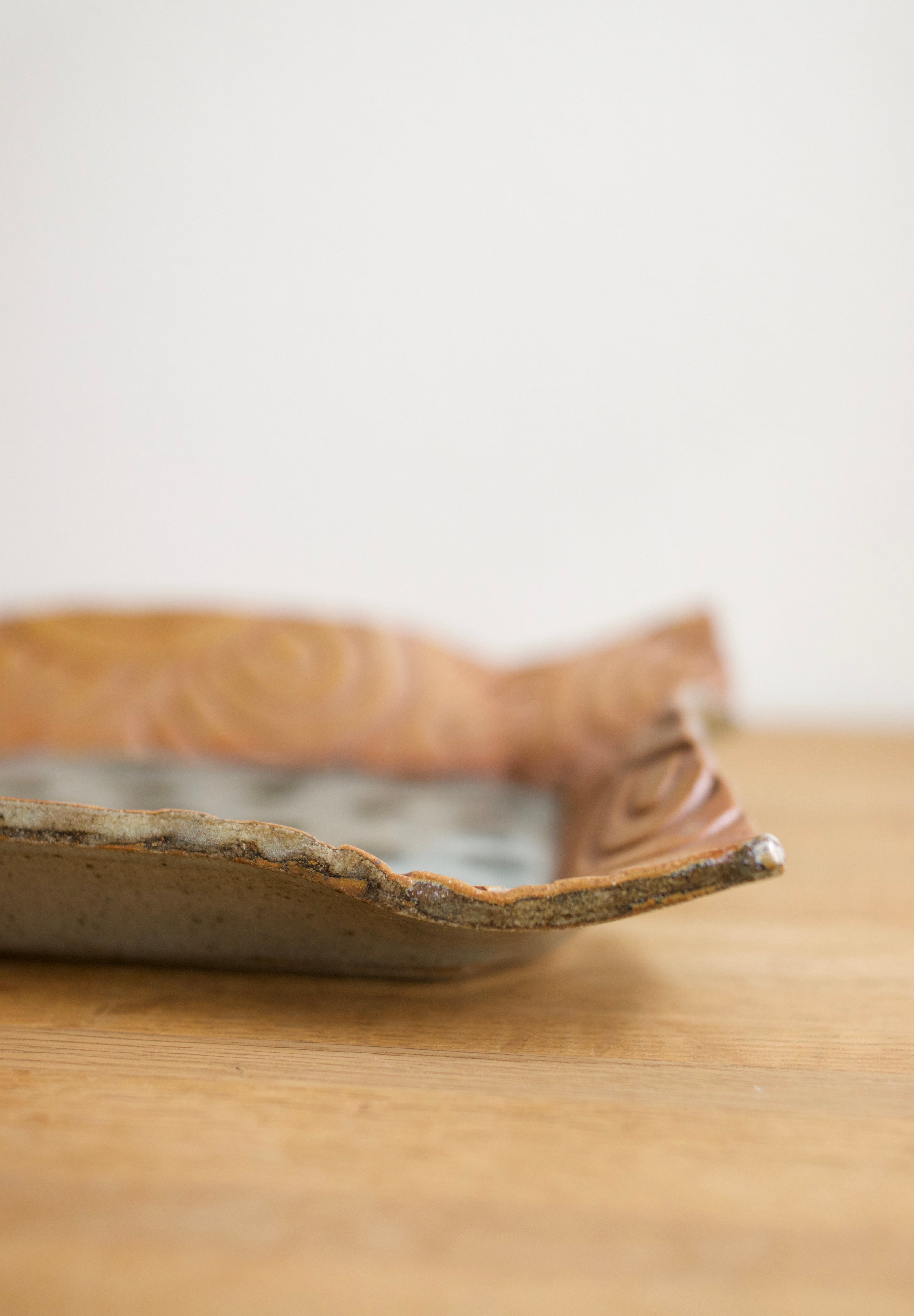 Handmade Ceramic Wavy Edge Tray