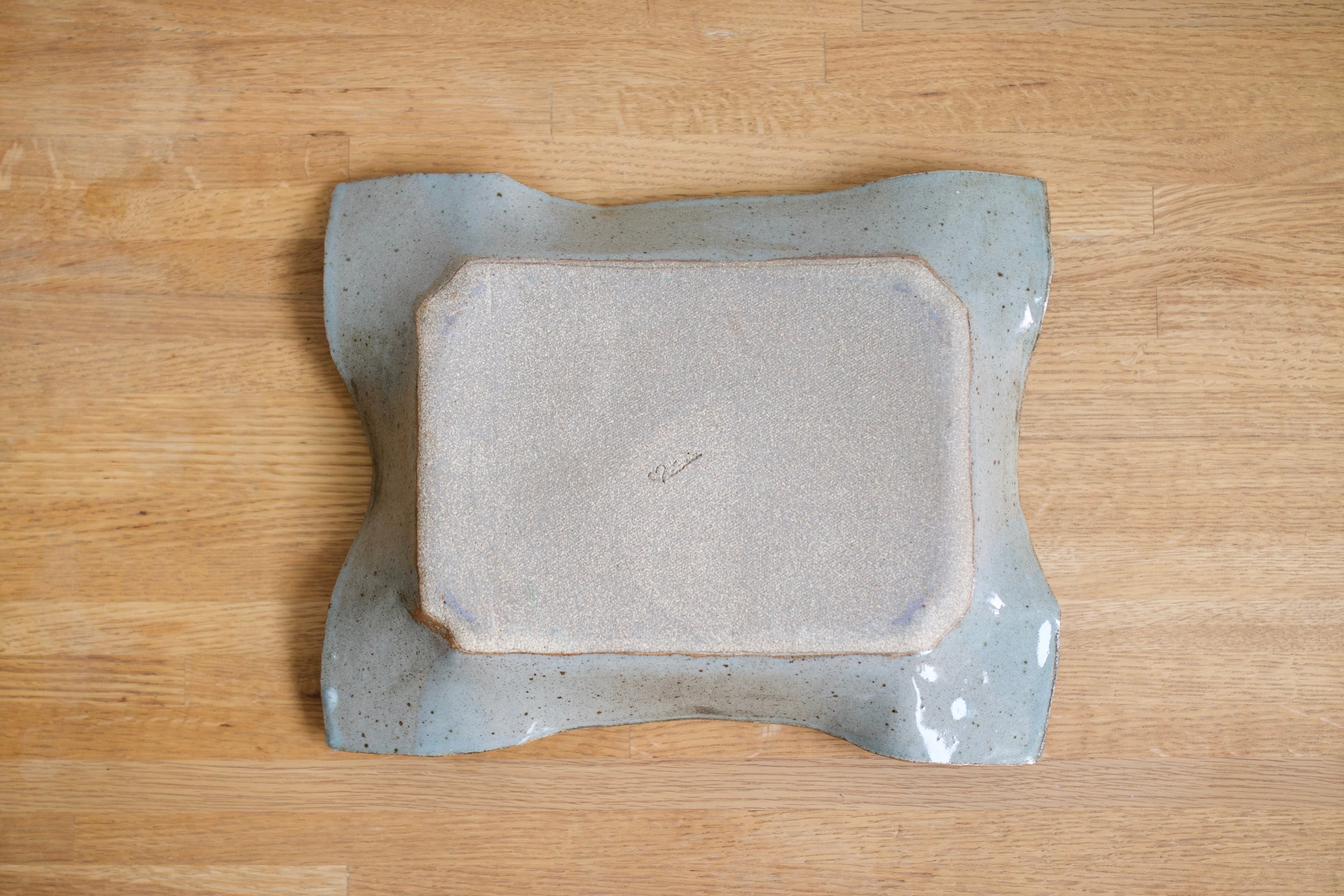 Handmade Ceramic Wavy Edge Tray