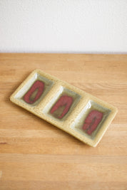Studio Pottery Three-Section Tray