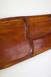 Large Hand-Carved Wooden Fish Serving Tray