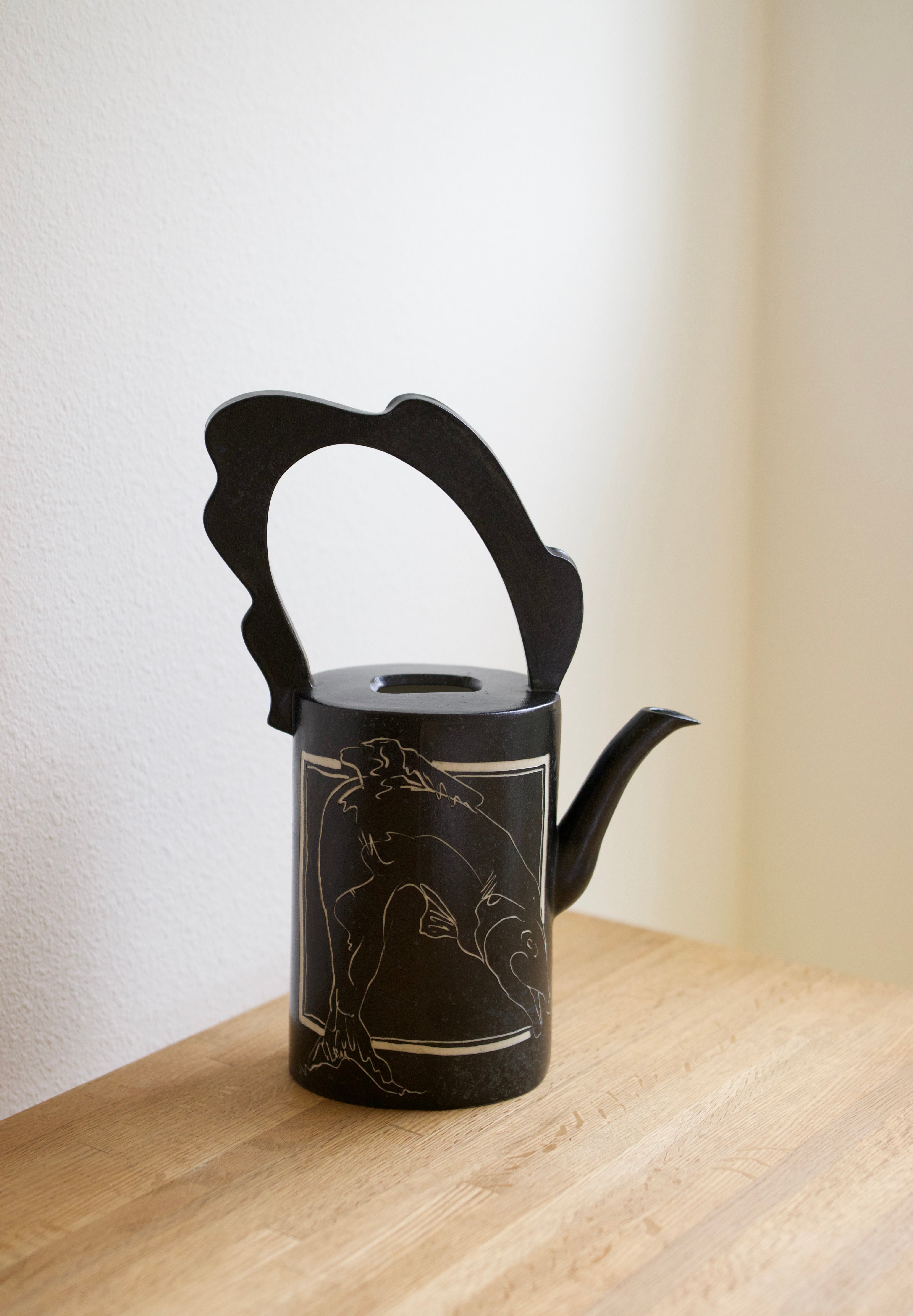 Studio Pottery Watering Can Vase