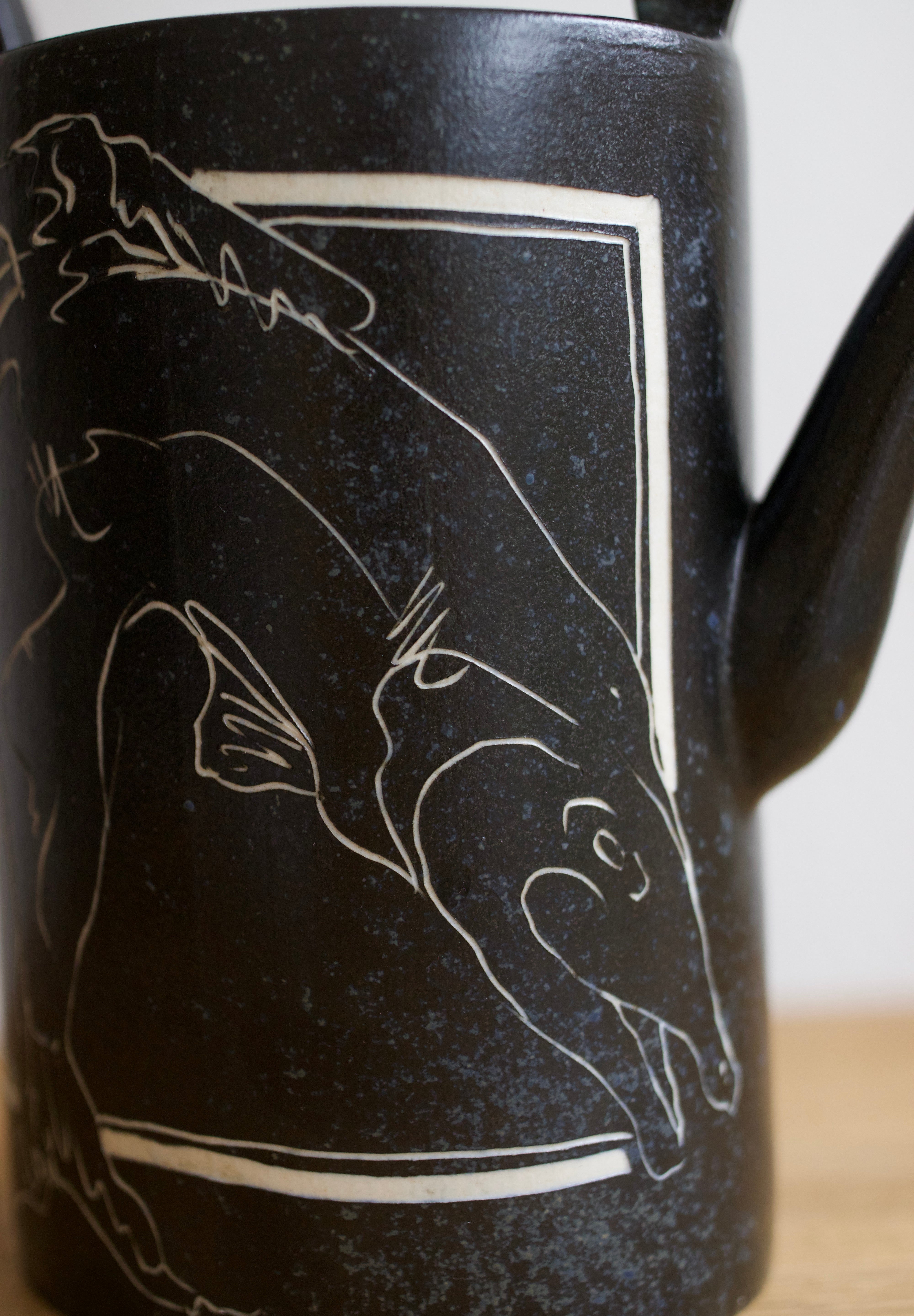 Studio Pottery Watering Can Vase