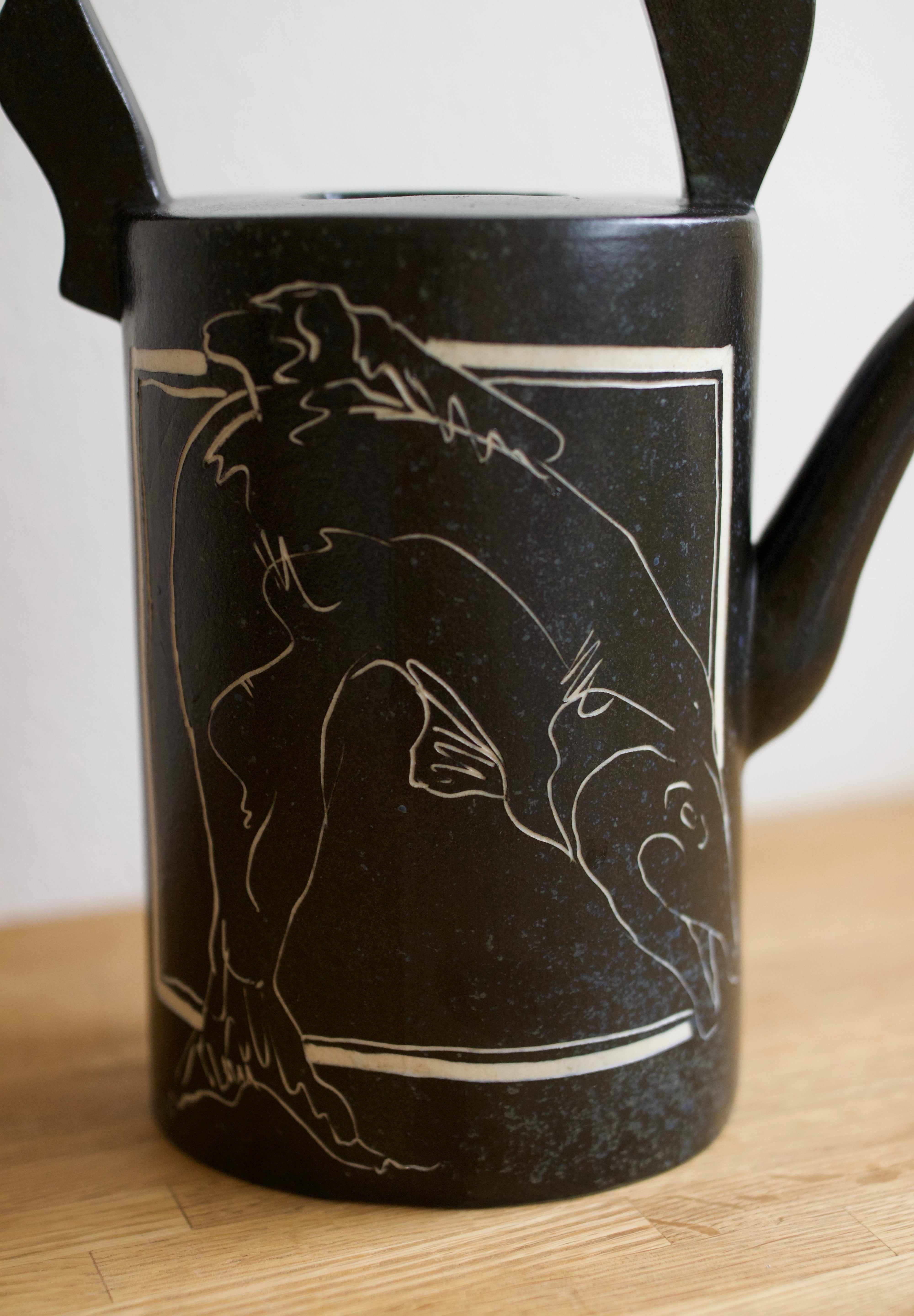 Studio Pottery Watering Can Vase
