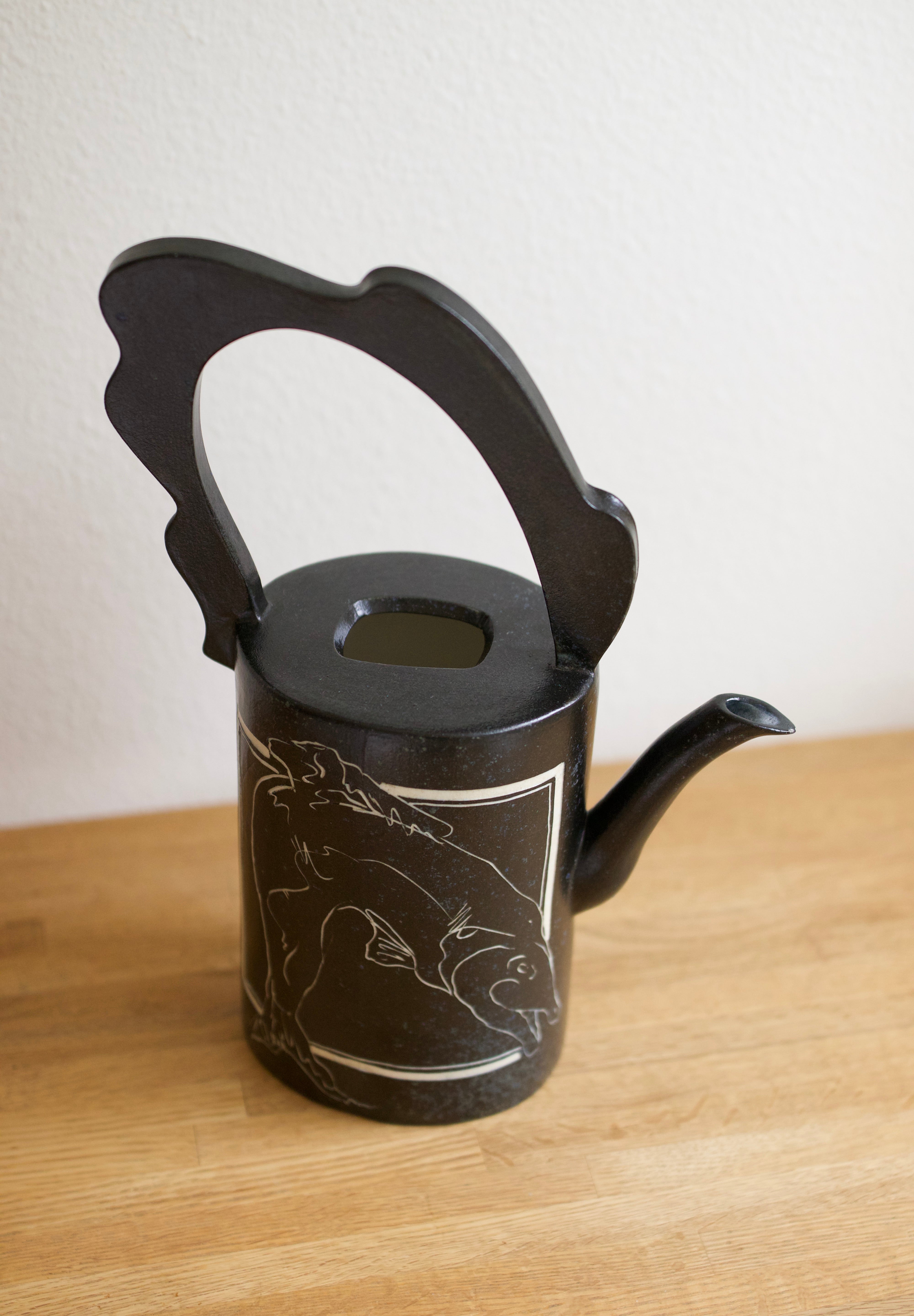 Studio Pottery Watering Can Vase
