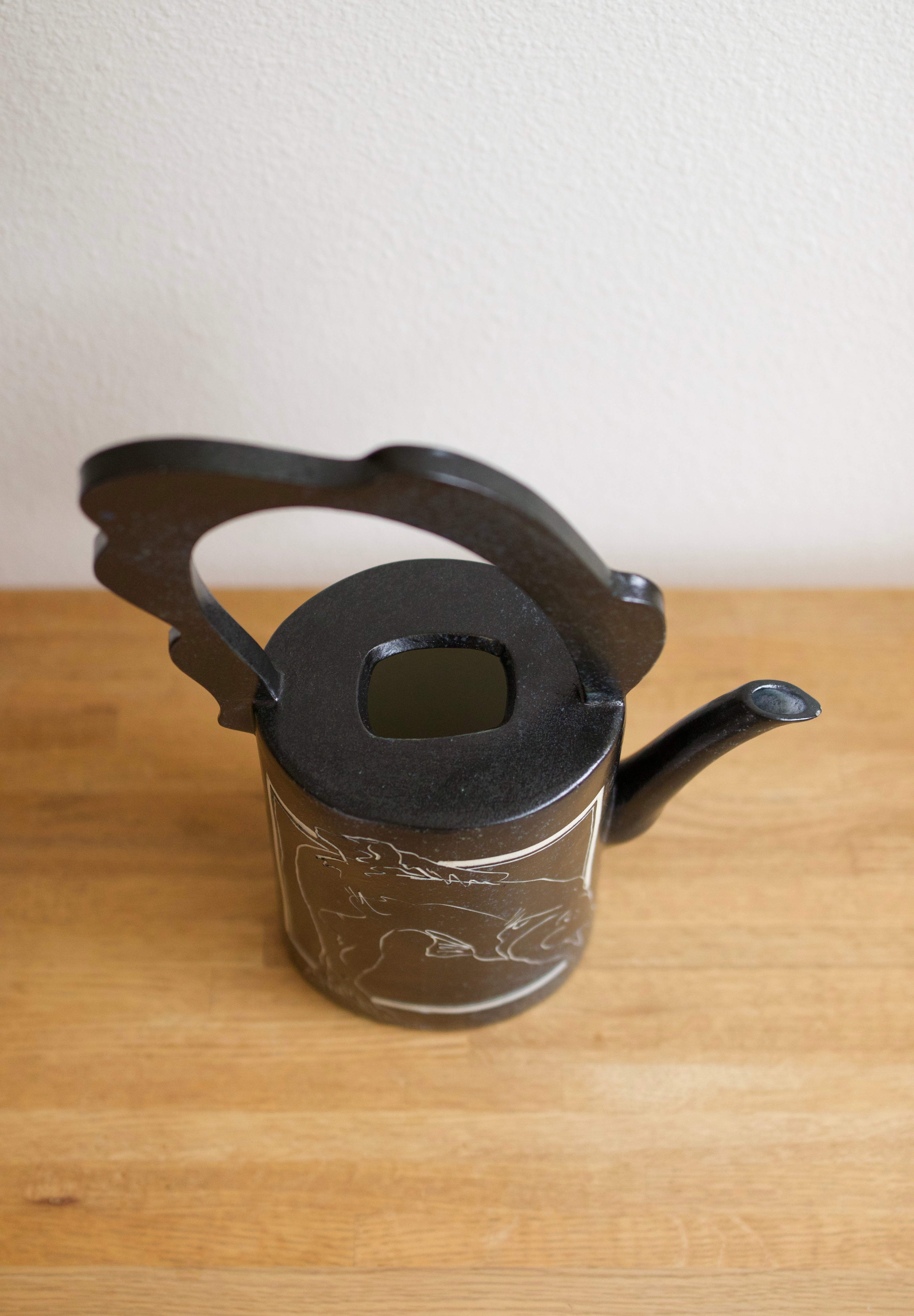 Studio Pottery Watering Can Vase