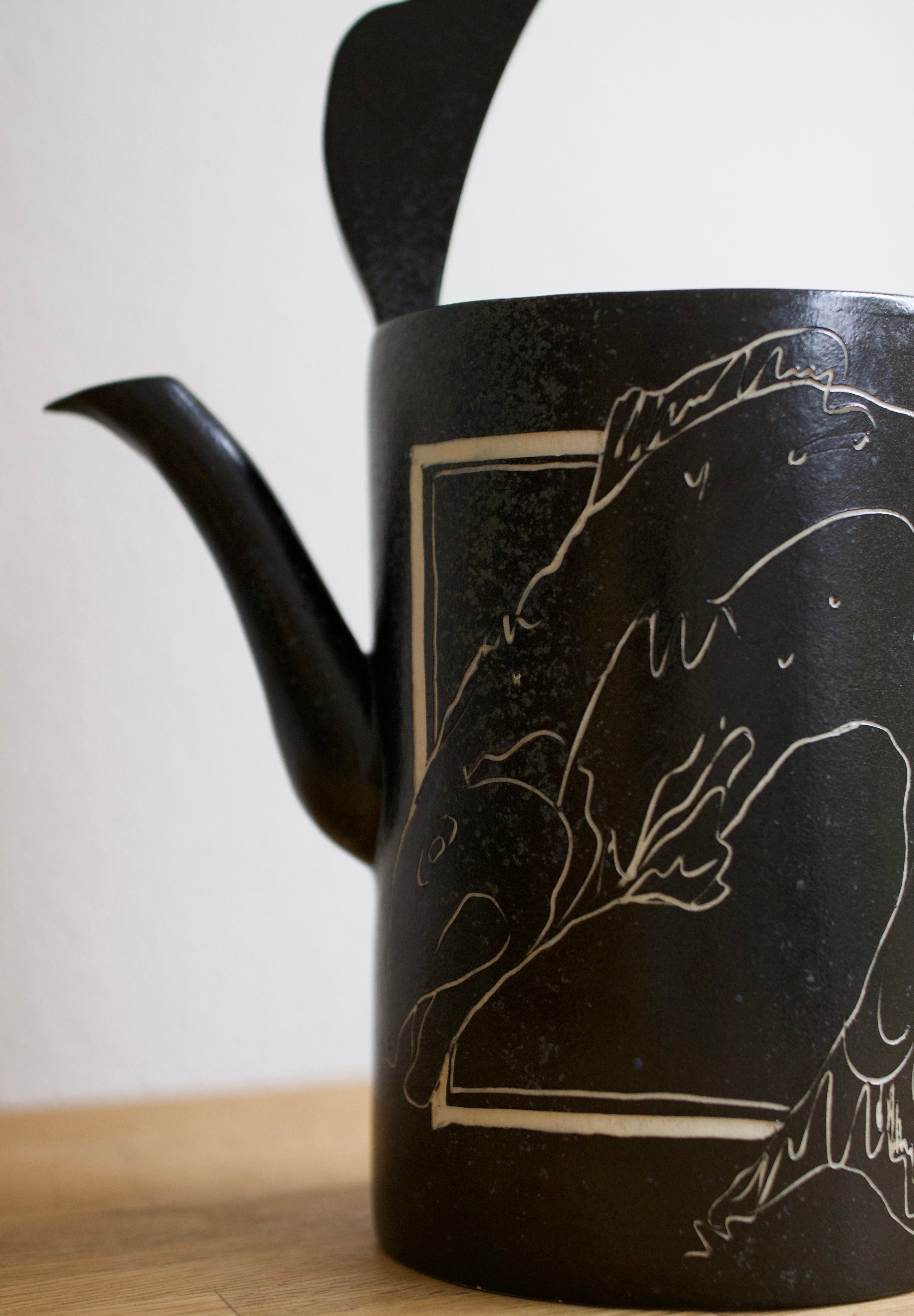 Studio Pottery Watering Can Vase