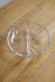 Vintage Heisey Waverly Divided Relish Dish