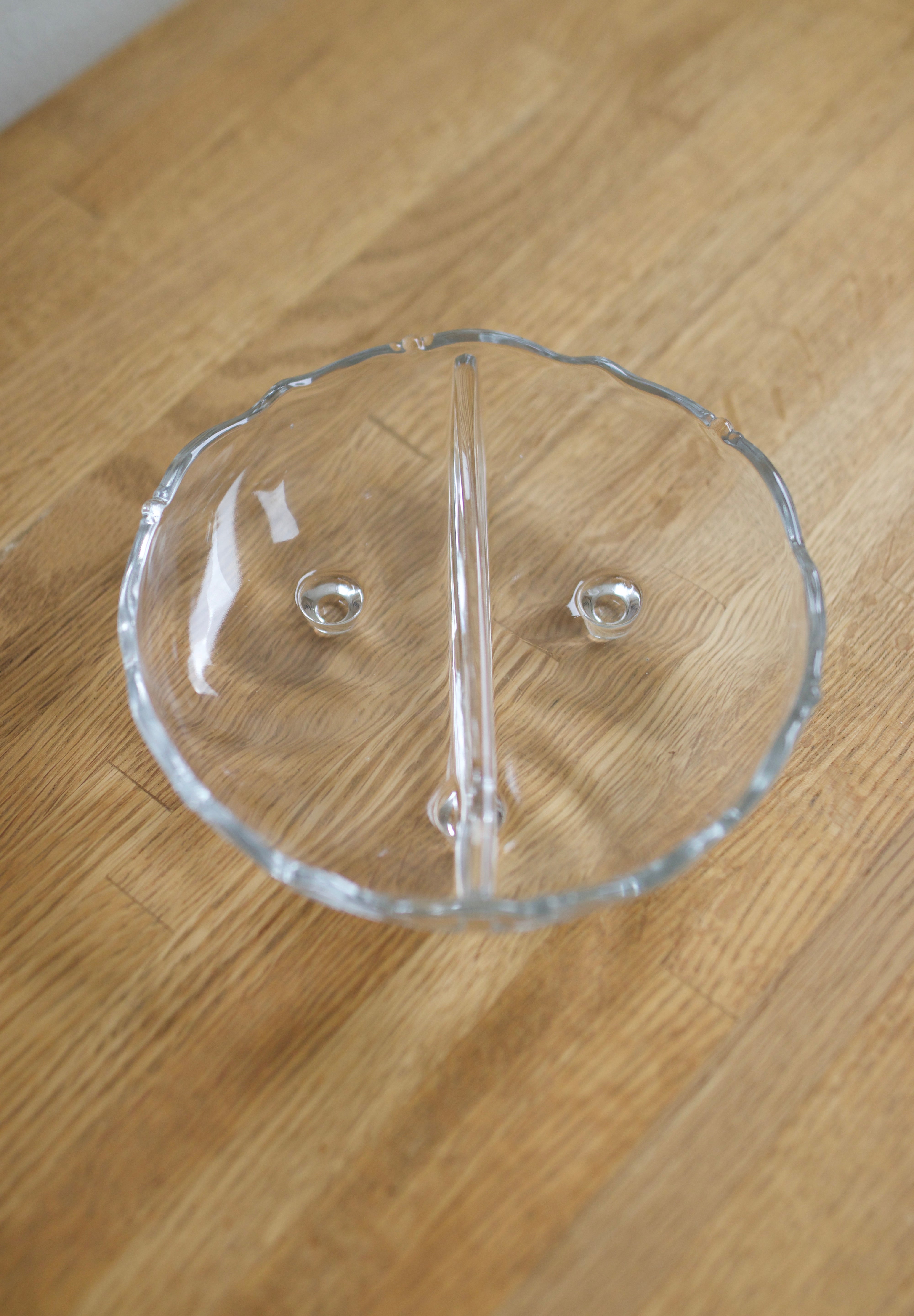 Vintage Heisey Waverly Divided Relish Dish