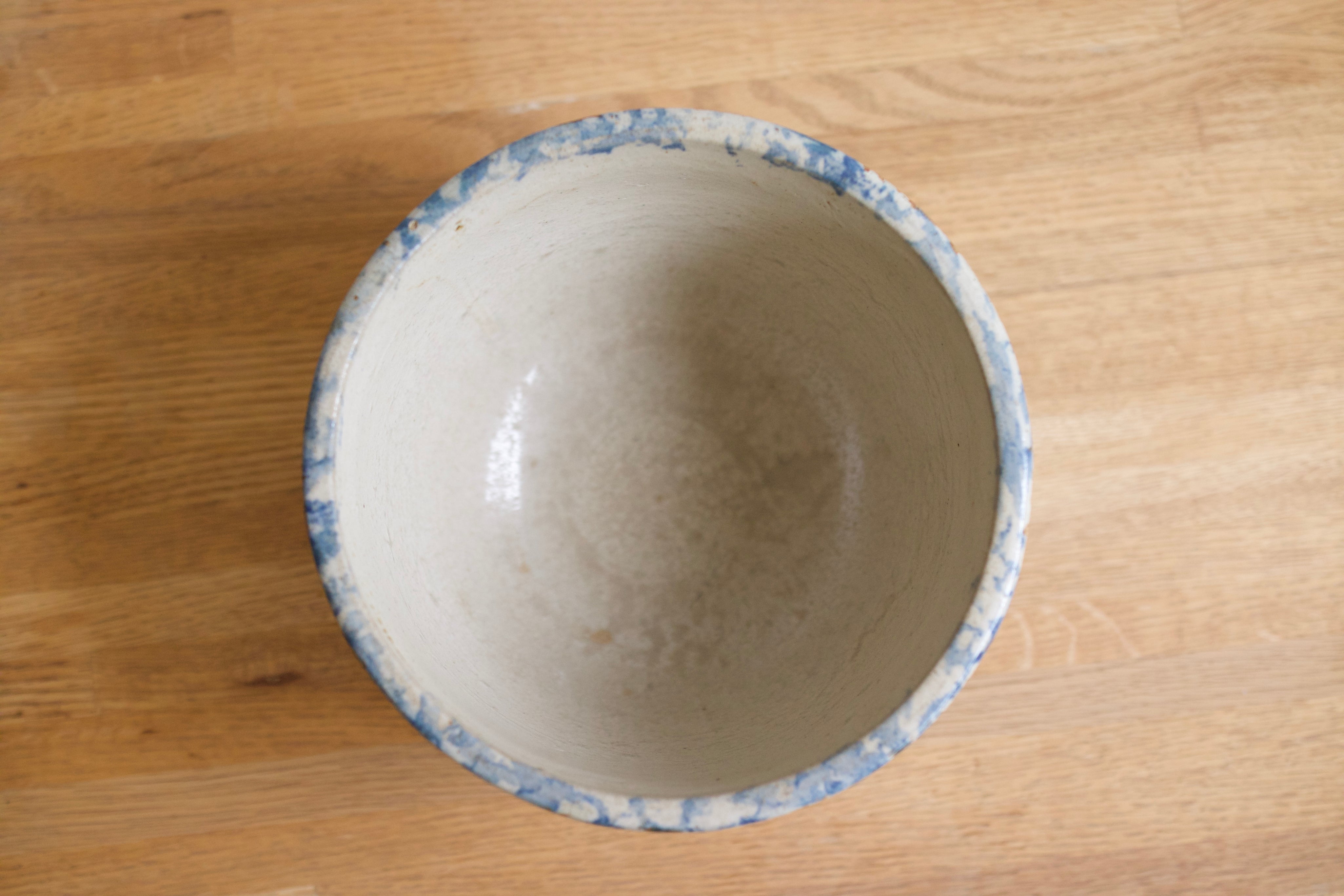 Vintage Red Wing Pottery Spongeware Bowl