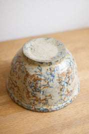 Vintage Red Wing Pottery Spongeware Bowl