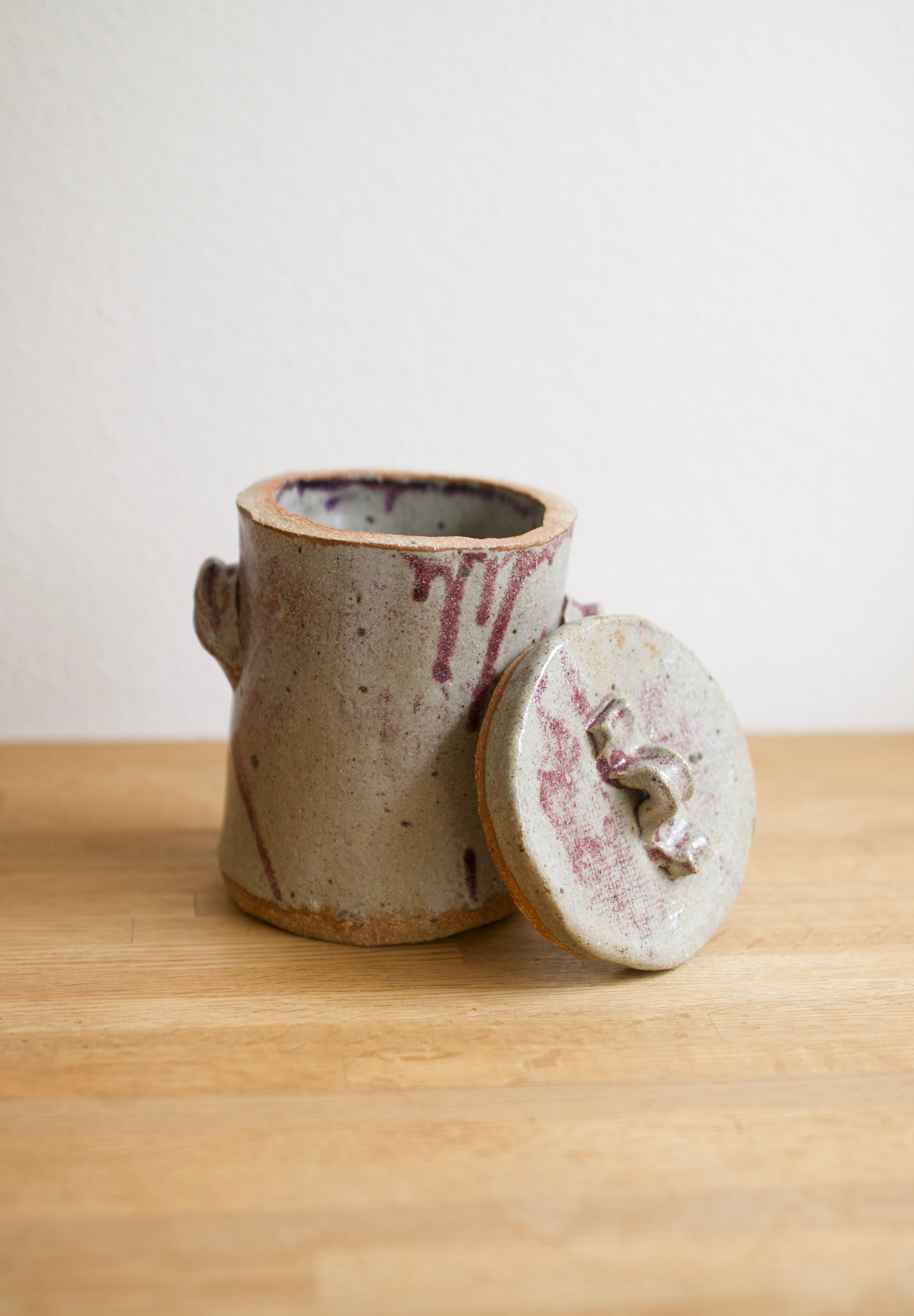 Lidded Studio Pottery Vessel