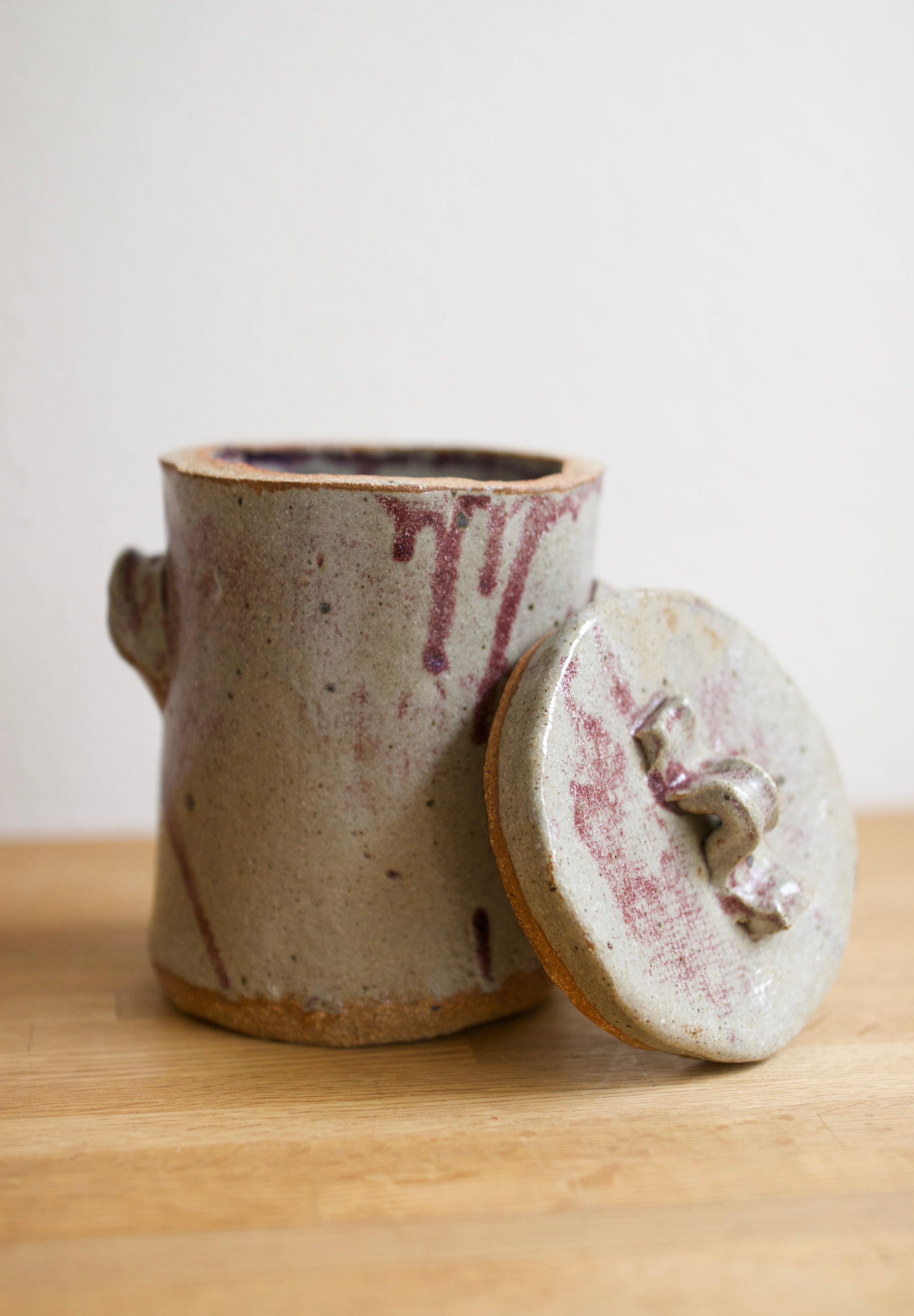Lidded Studio Pottery Vessel
