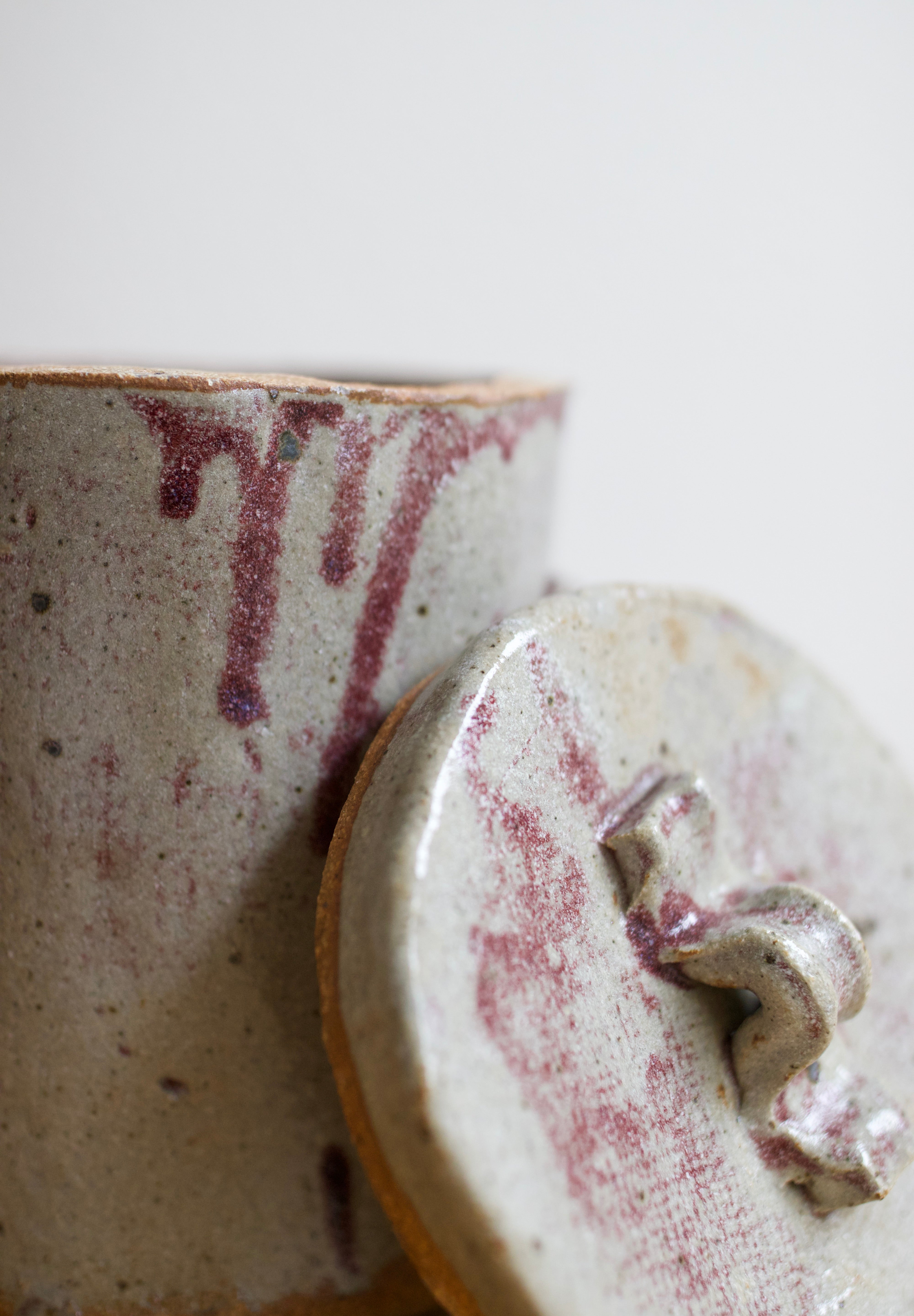 Lidded Studio Pottery Vessel