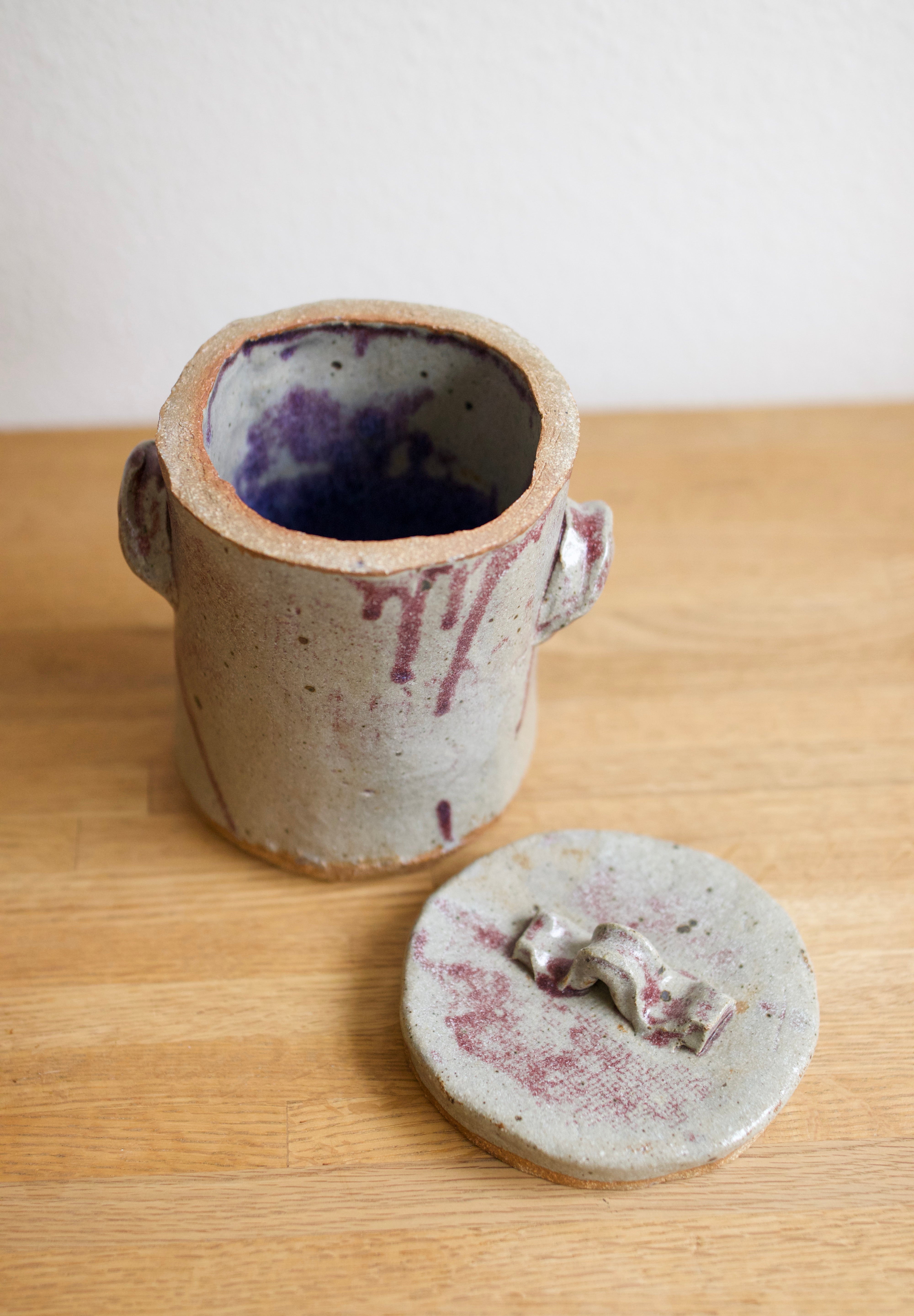 Lidded Studio Pottery Vessel