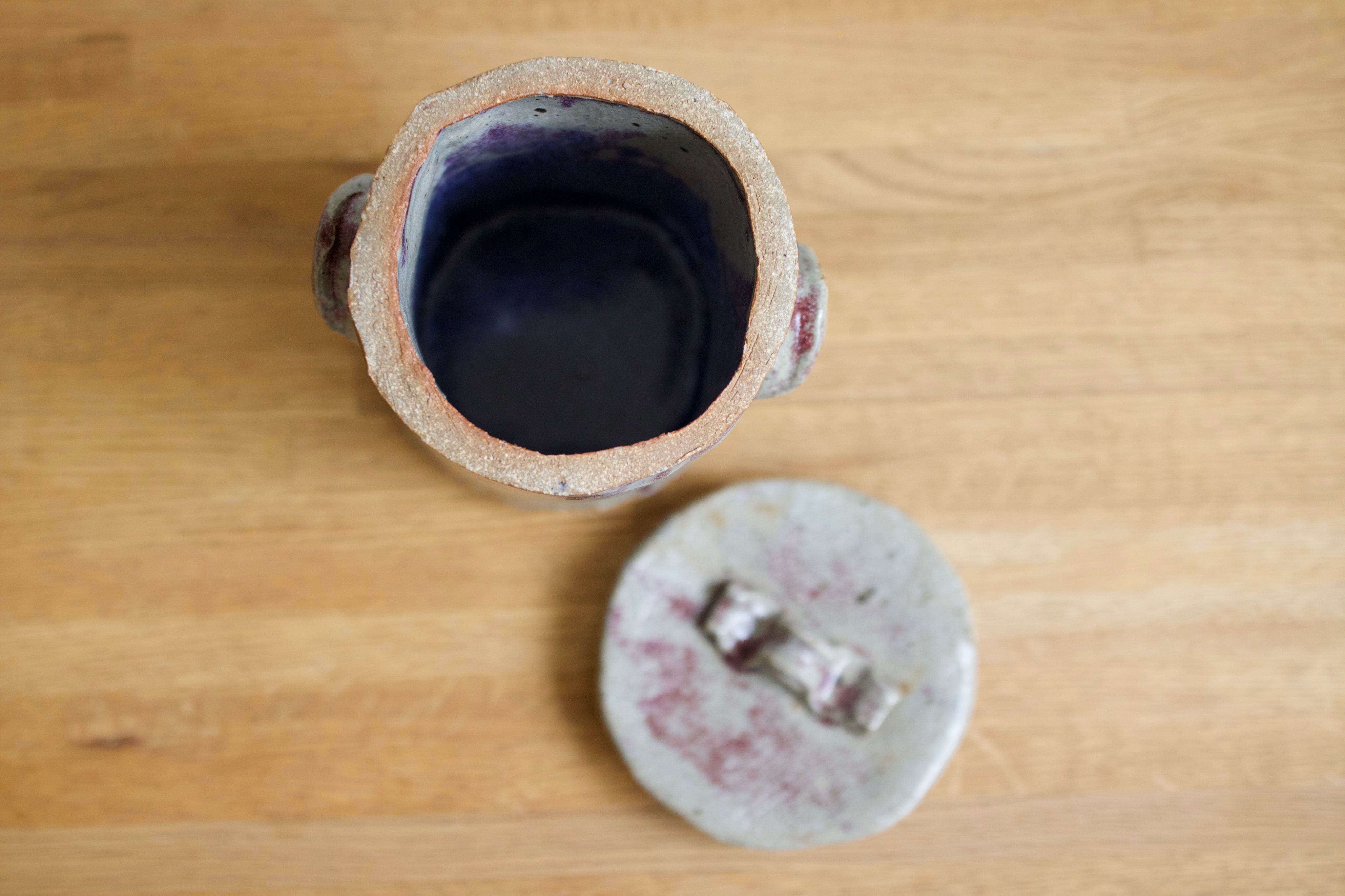 Lidded Studio Pottery Vessel