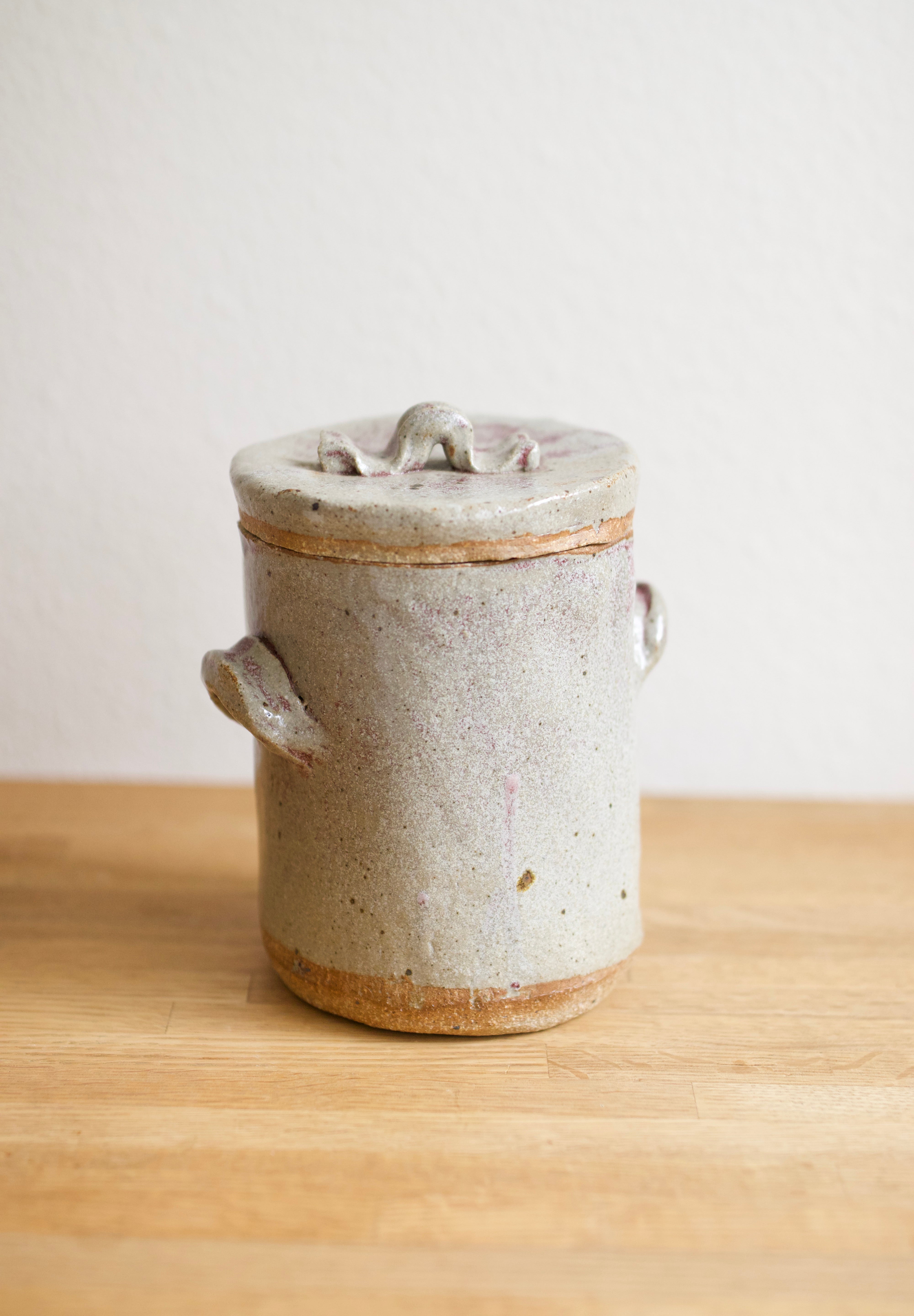 Lidded Studio Pottery Vessel