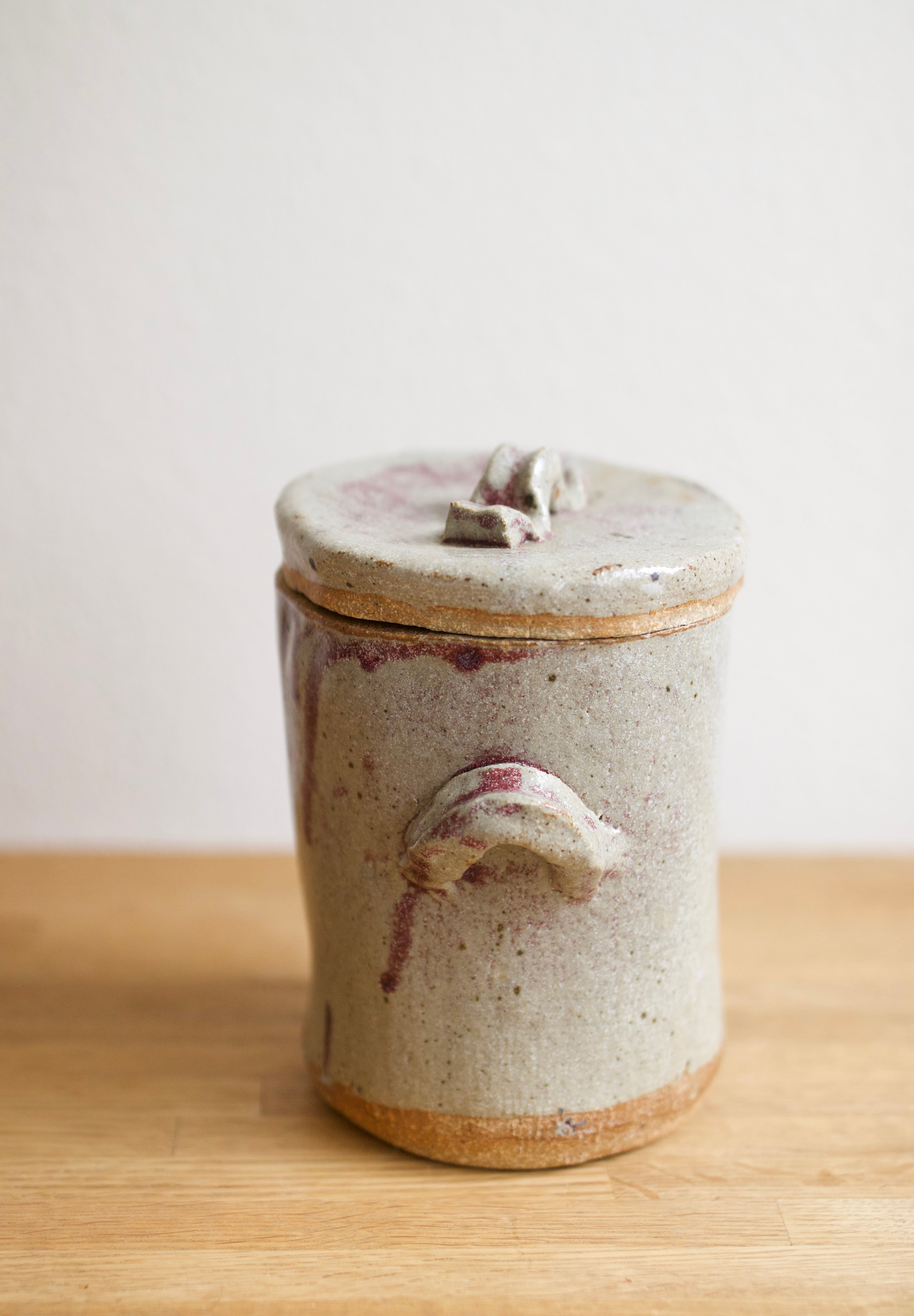 Lidded Studio Pottery Vessel